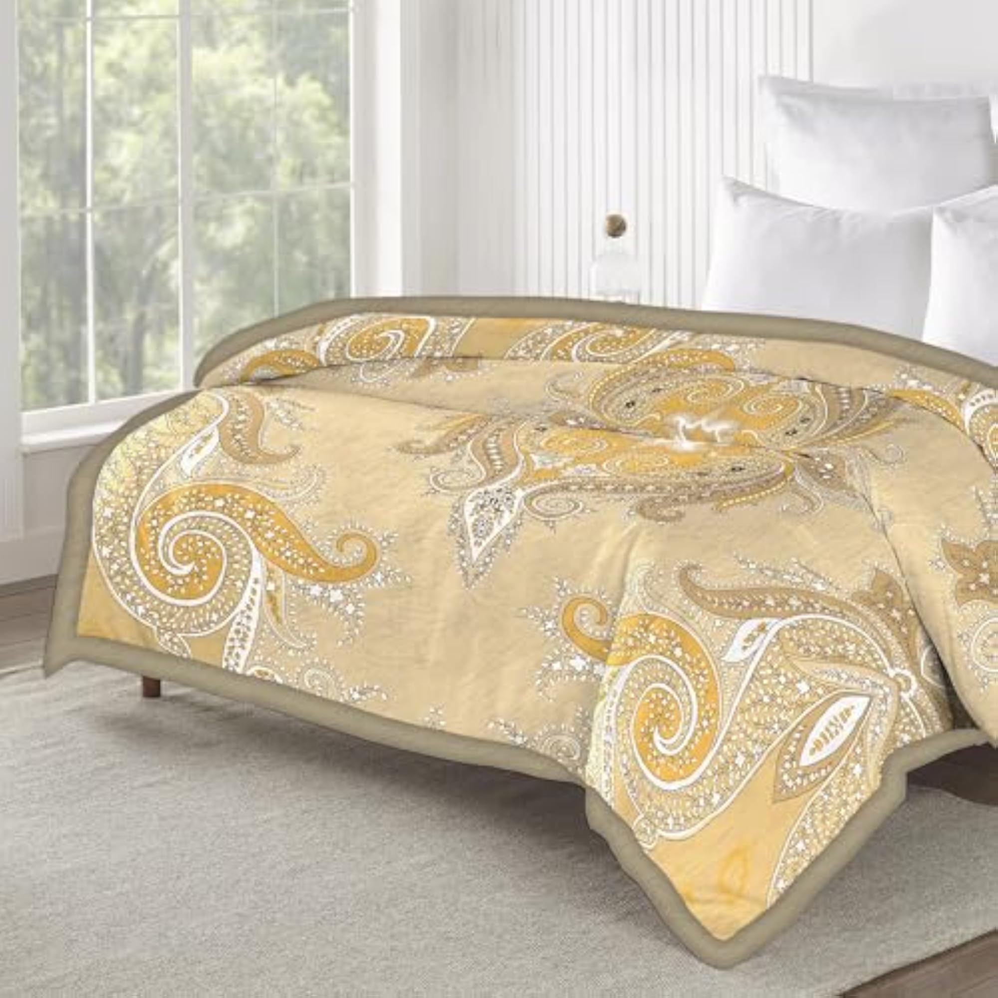 Sanskriti Single Bed Printed Mink Blanket, Super Soft & Warm